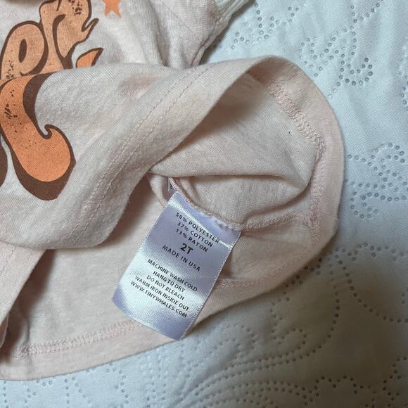 Tiny Whales Golden Child Ringer Tee Size 2 - Picture 6 of 6